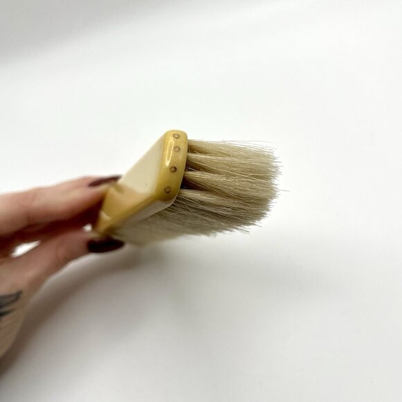 Vintage Mid Century Clothing Brush Natural Bristle Lint Brush Retro 6” MCM - Picture 4 of 4